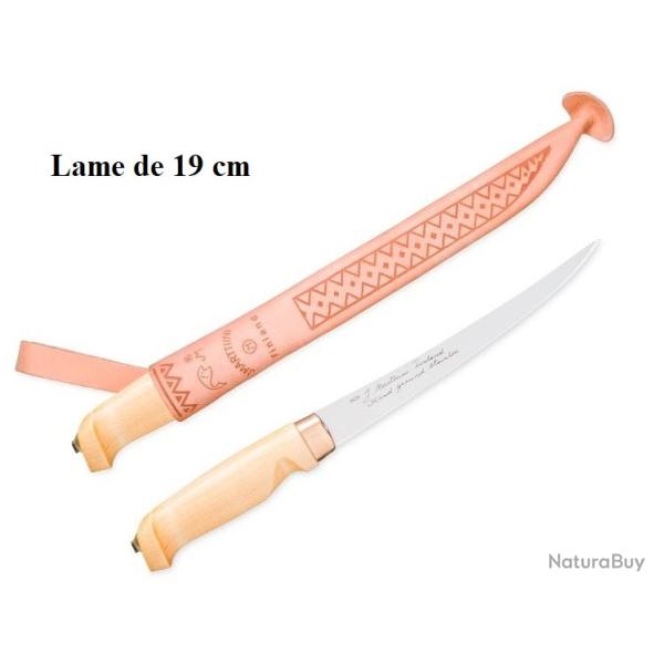 Poignad � Filets lame de 19 cm avec son �tui Cuir