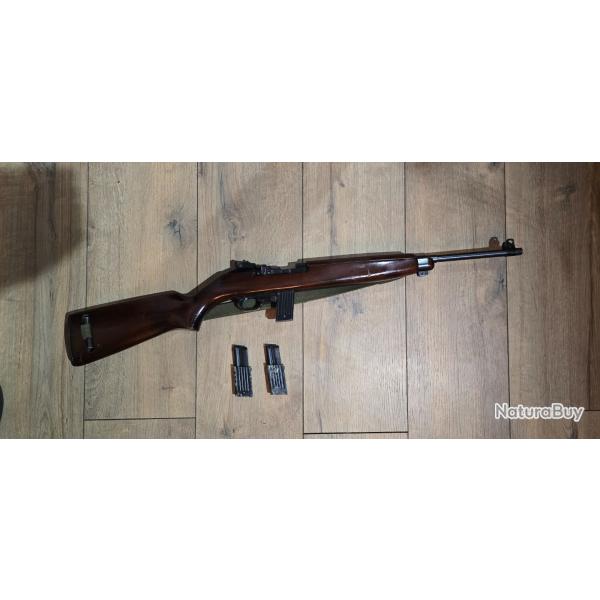 Vend carabine semi automatique ERMA WERCKE E M1 en .22LR + 3 chargeurs et accessoires