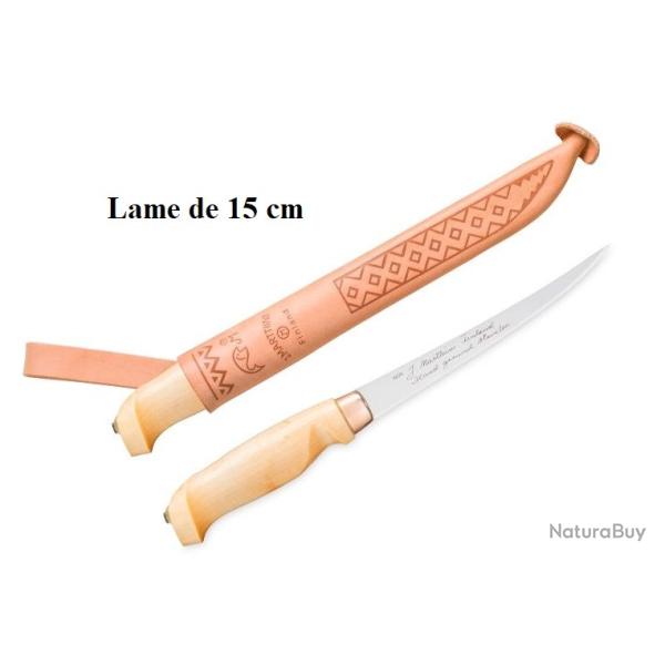 Poignad � Filets lame de 15 cm avec son �tui Cuir