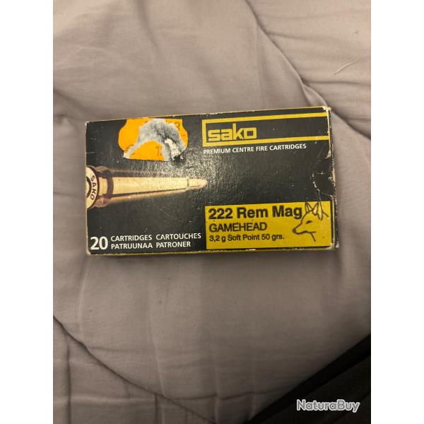 Bo�te de balles 222 rem mag