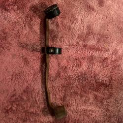 Bonnette de protection cuir et bois pour lunette de tireur d'&eacute;lite Allemand Zf4 . Fusil G43 .