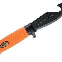 Poignard &agrave; D&eacute;pouiller Orange avec son &eacute;tui Cuir noir