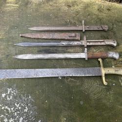 lot de ba&iuml;onnette ww1