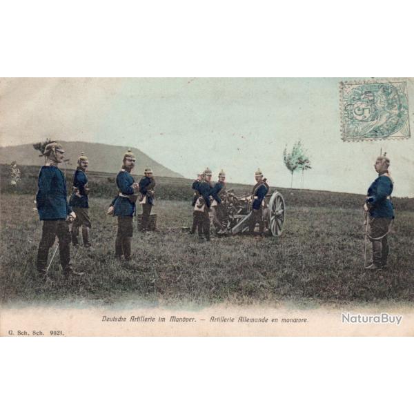CPA - Deutsche Artillerie im Monover - Artillerie Allemande en manoeuvre- N�7141