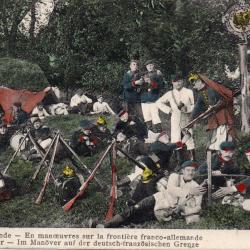 CPA - Arm&eacute;e Allemande - En manoeuvres sur la fronti&egrave;res franco-allemande - N&deg;7146
