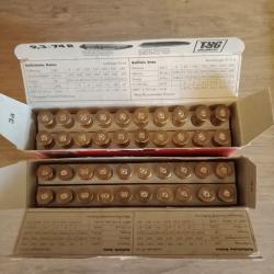 9.3x74R     2 bo&icirc;tes de 20 douilles soit 40 &eacute;tuis