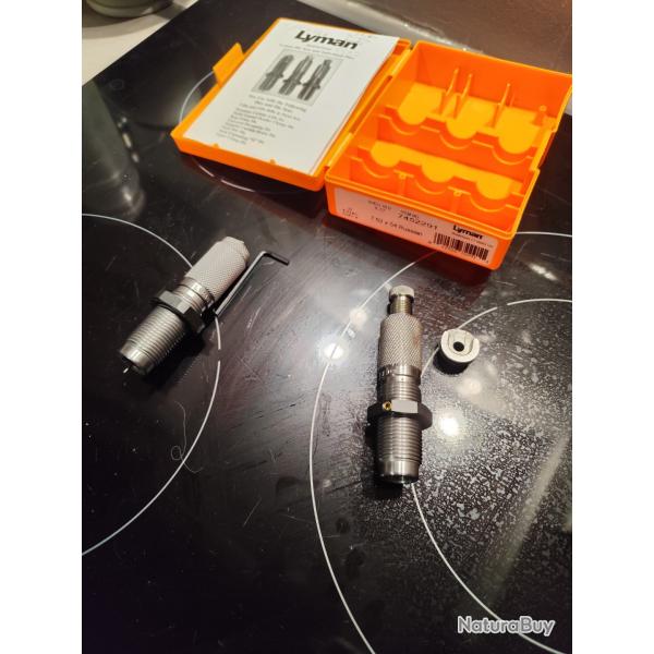 Lyman jeu de 2 outils calibre 7, 62�54 R (.311) + shell holder et cl� btr.