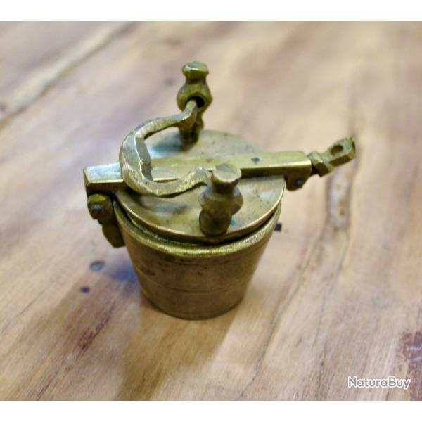 Pile poids � godet bronze ancien XIX�me