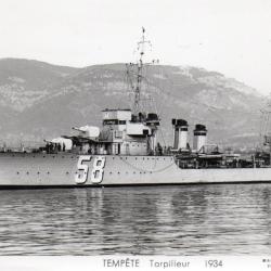 CPA - Marine de Guerre -  TEMPETE Torpilleur 134 - N&deg;7151