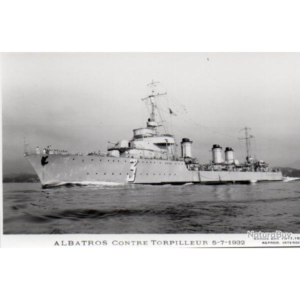CPA - Marine de Guerre -  ALBATROS CONTRE TORPILLEUR 5-7-1932- N�7152