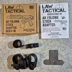 Montage pour crosse pliante plateforme ar15