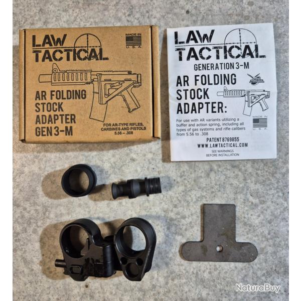 Montage pour crosse pliante plateforme ar15