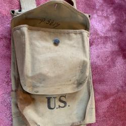Beau Sac A dos Us 1918 . Laundry Number .