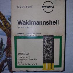 Vends cartouches Waidmannsheil Rottweil