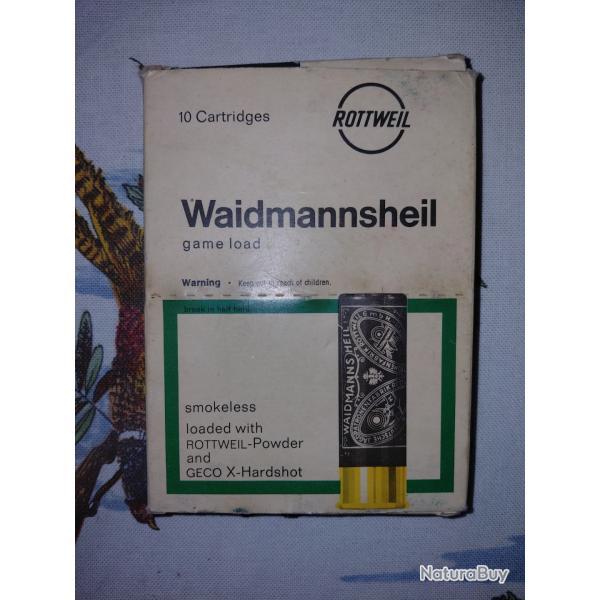 Vends cartouches Waidmannsheil Rottweil