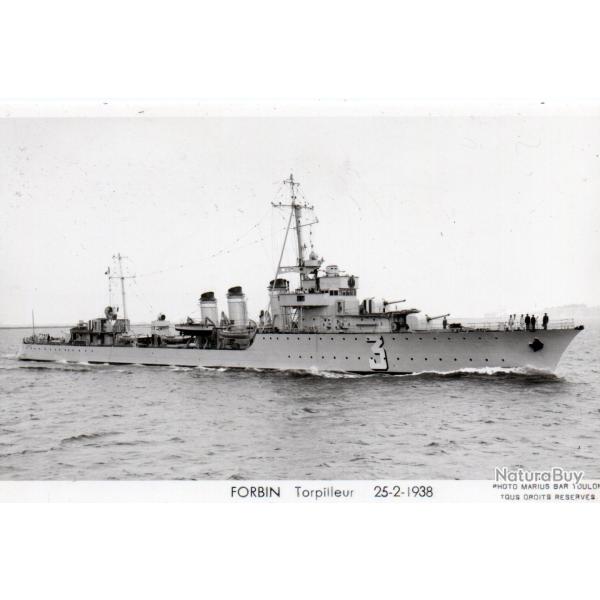 CPA - Marine de Guerre - FORBIN Torpilleur 25-2-1938 - N�7154