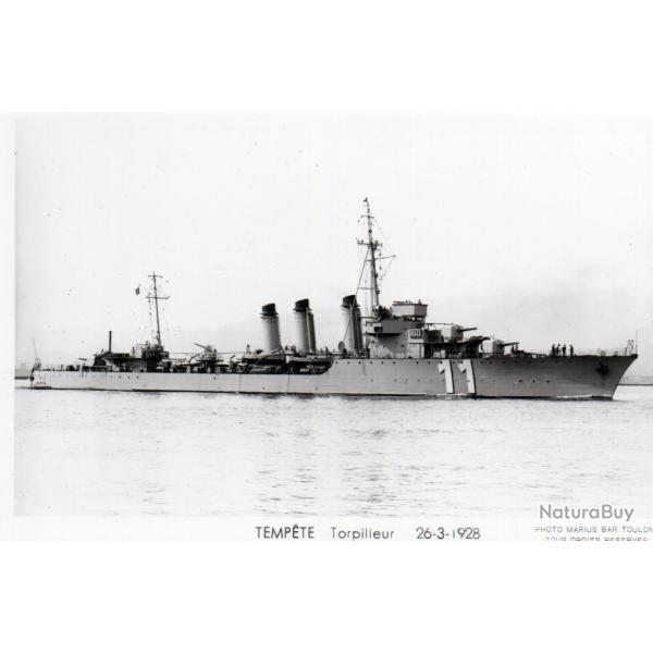 CPA - Marine de Guerre -TEMPETE Torpilleur 26-3-1928 - N�7156