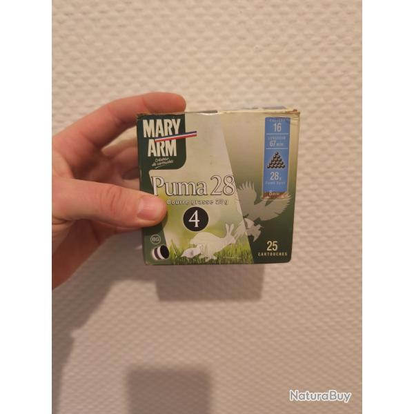 Boite MARY ARM PUMA 28 Calibre 16/67 28g