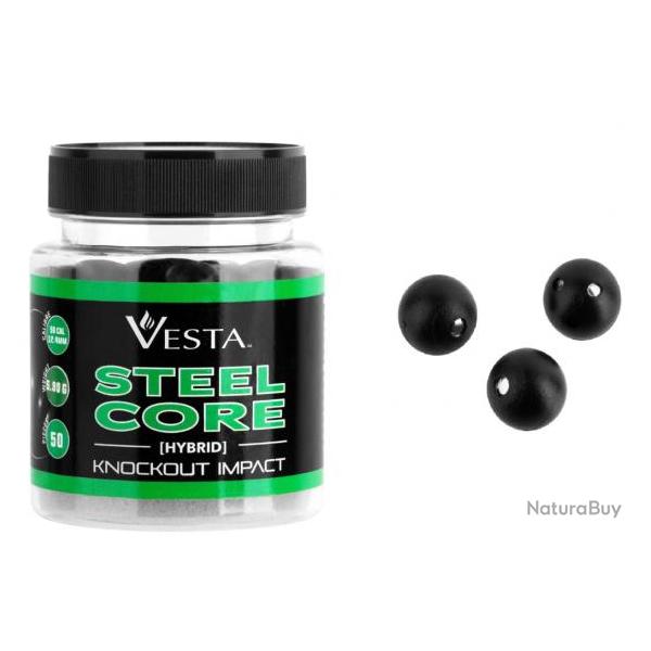 Bille VESTA Steel Core Knockout Impact Cal .50 - Noyau Acier