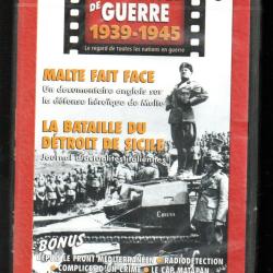 reportages de guerre 1939-1945 malte fait face et la bataille du d&eacute;troit de sicile  dvd guerre