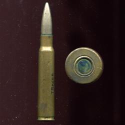 7.7 x 57 Japon Type 89-92 - RARE Tra&ccedil;ante - &eacute;tui laiton &agrave; semi-bourrelet - balle nickel joint vert