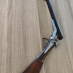Joli fusil juxtapos&eacute; type Lefaucheux vers 1860 16 broche en parfait &eacute;tat m&eacute;canique et super propre
