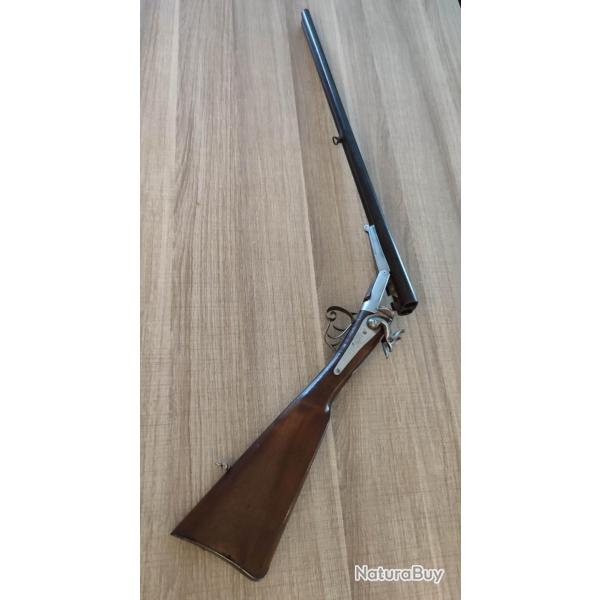 Joli fusil juxtapos� type Lefaucheux vers 1860 16 broche en parfait �tat m�canique et super propre