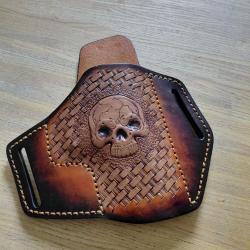 Holster glock 43 ou 26 t&ecirc;te de mort