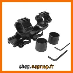 Montage monobloc pour lunette optique en alliage d'aluminium 25,4/30 mm