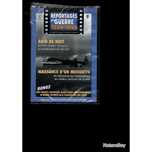 reportages de guerre 1939-1945 raid de nuit raf, naissance d'un mosquito dvd guerre