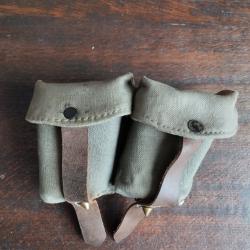 belle cartouchiere de steyr m95 en toile en tres bon &eacute;tat