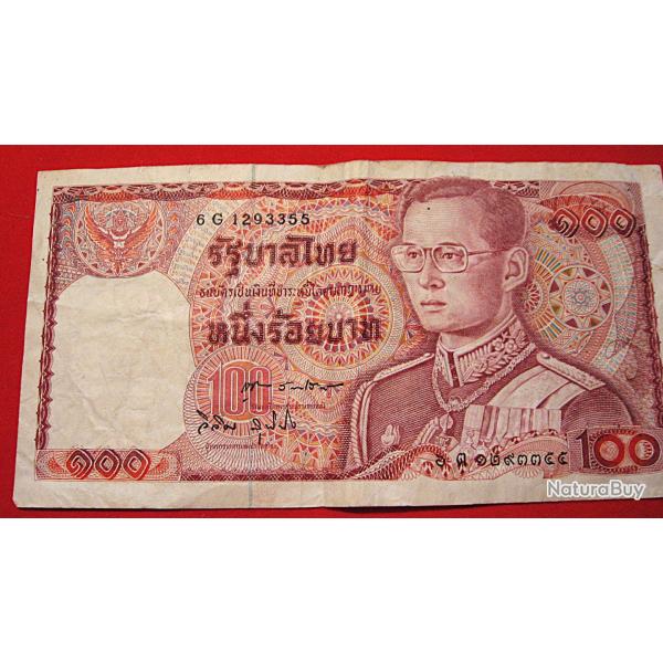billet de 100 baht 1978 tahilande ttb
