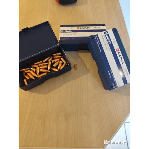 Lots d'ogives lapua .30 / 123 gr / FMJ