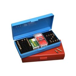 Bo&icirc;te MTM 100 cartouches 22LR-17HMR percussion annulaire Bleu