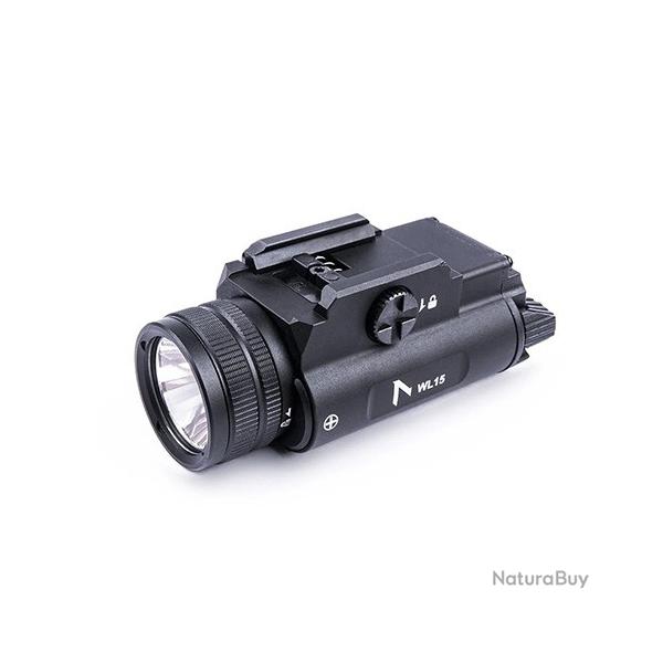 Lampe arme de poing Nextorch WL15 - 1200Lumens - Interrupteurs Ambidextres - Compatible Multi-Rails
