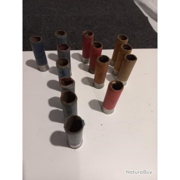 mat�riel rechargement chasse ancien, cartouches de collection tir�es