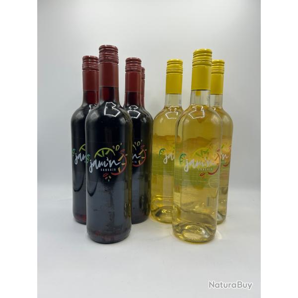 Jamin Sangria Blanc et Rouge - 1� - Sans Prix R�serve - 10 Bouteilles