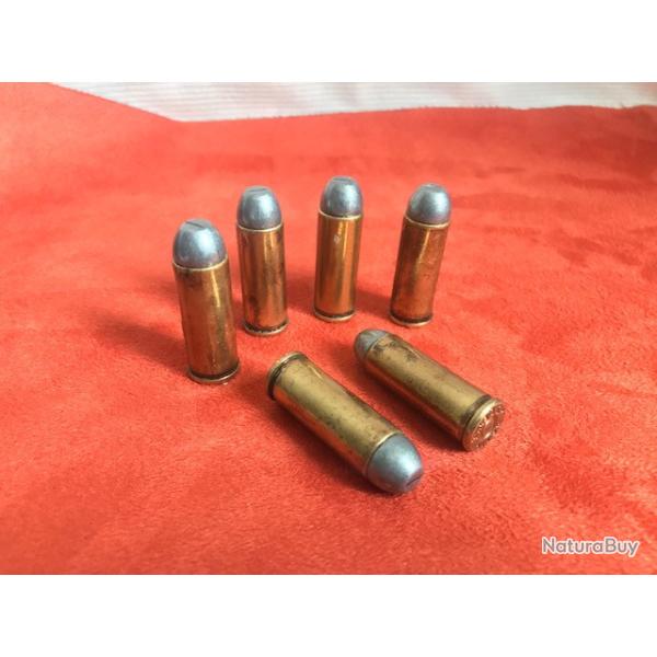 Lot de 6 cartouches munitions balles DENIX Factices au calibre Colt 45