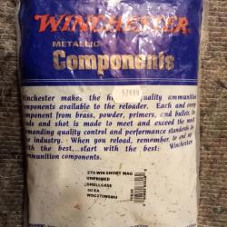 Blister de 50 douilles vides Winchester cal 270 WSM neuves