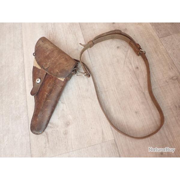 1932 Holster / �tui de revolver Suisse 1882, 1882/29 + bretelle