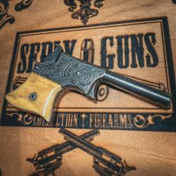 RARISSIME VERSION DU REMINGTON VEST POCKET CALIBRE 22, GRAV&Eacute; D'USINE !!