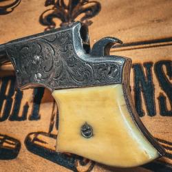 RARISSIME VERSION DU REMINGTON VEST POCKET CALIBRE 22, GRAV&Eacute; D'USINE !!