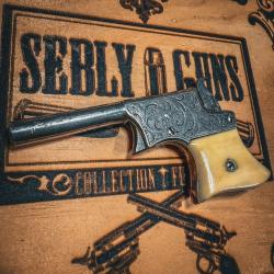 RARISSIME VERSION DU REMINGTON VEST POCKET CALIBRE 22, GRAV&Eacute; D'USINE !!