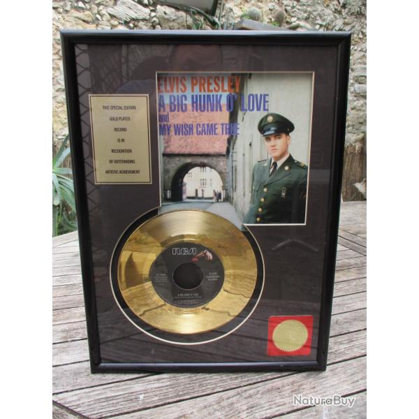 coffret disque d'or d'elvis presley special edition