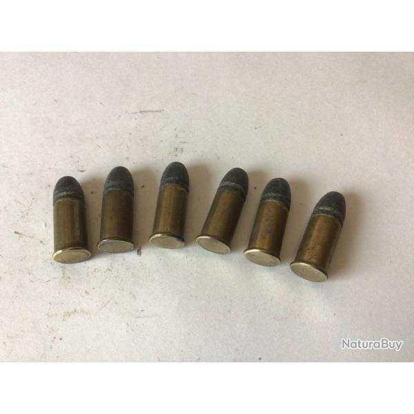 VENDU PAR LE-CUIRASSIER LOT DE 6 BALLES DE CALIBRE 380  D'ORIGINE ET D'�POQUE