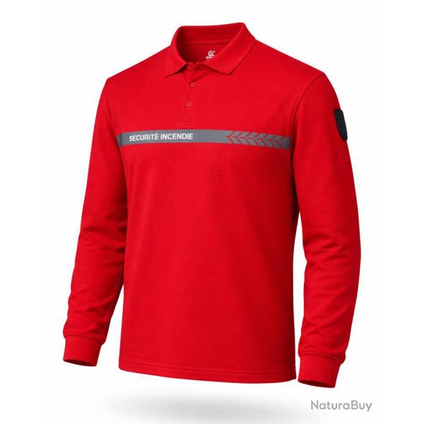 Polo manches longues S�curit� Incendie GK SAFETEK� coton Oeko Tex
