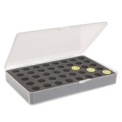 BOITE PECHE A LA MOUCHE -JMC - RANGE BOBINE FIL -STOCK FIL