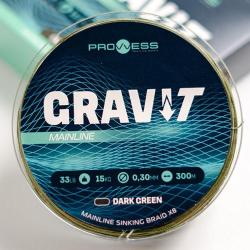 Tresse Prowess Gravi-T Sinking X8 Dark Green 300m 0.25mm