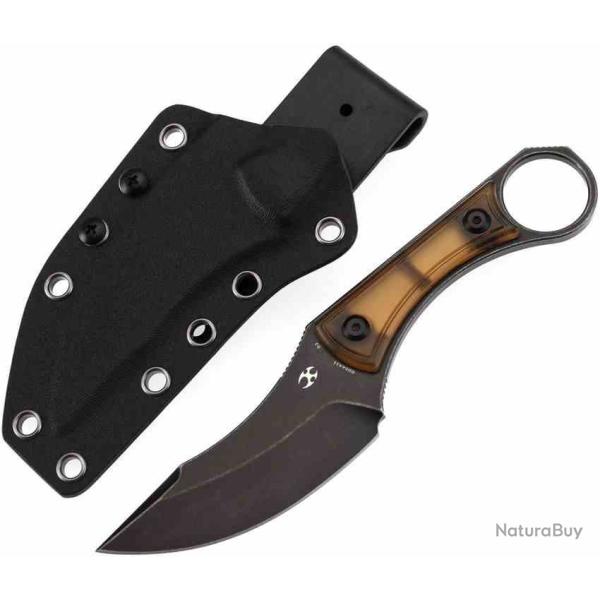 Couteau Kansept Niko Lame Clip Point Acier D2 Manche Amber Ultem �tui Kydex KG004A11