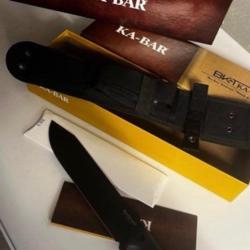 Couteau survie bushcraft KA-BAR KABAR BK9 + outil multifonctions + couteau de poche